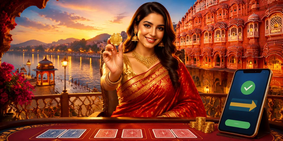 Jaipur Andar Bahar game with traditional saree design