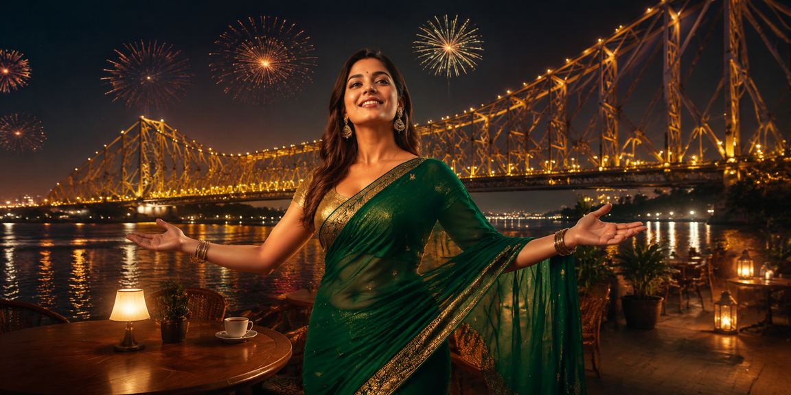 Excited players enjoying Kolkata cricket betting with traditional attire